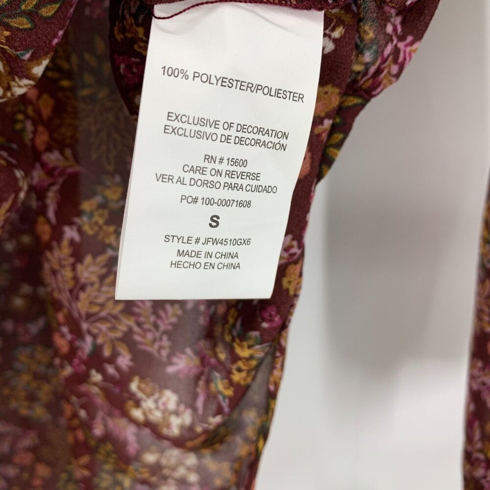 Mason & Belle Top Floral Print Bobby Embroidered Tie Detail NWT - Picture 9 of 12